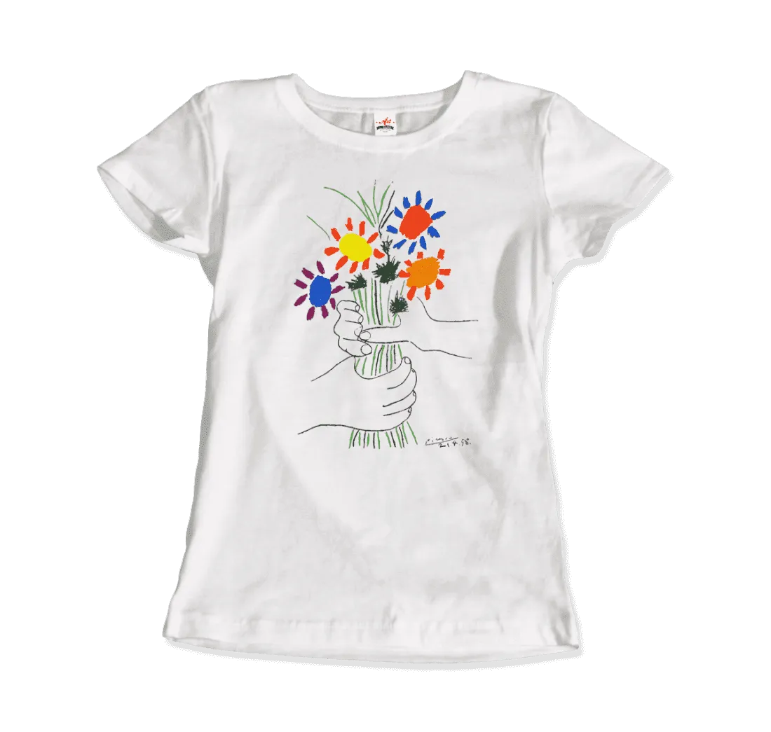 Men's or Women's Pablo Picasso Bouquet of Peace 1958 Artwork T-Shirt- 5 Colros