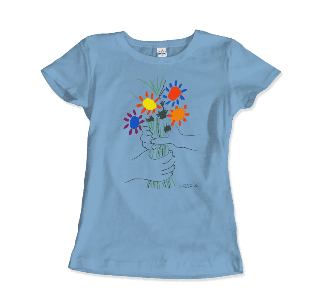 Men's or Women's Pablo Picasso Bouquet of Peace 1958 Artwork T-Shirt- 5 Colros