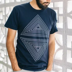 Men's Rule of Thirds-Tee-Indigo