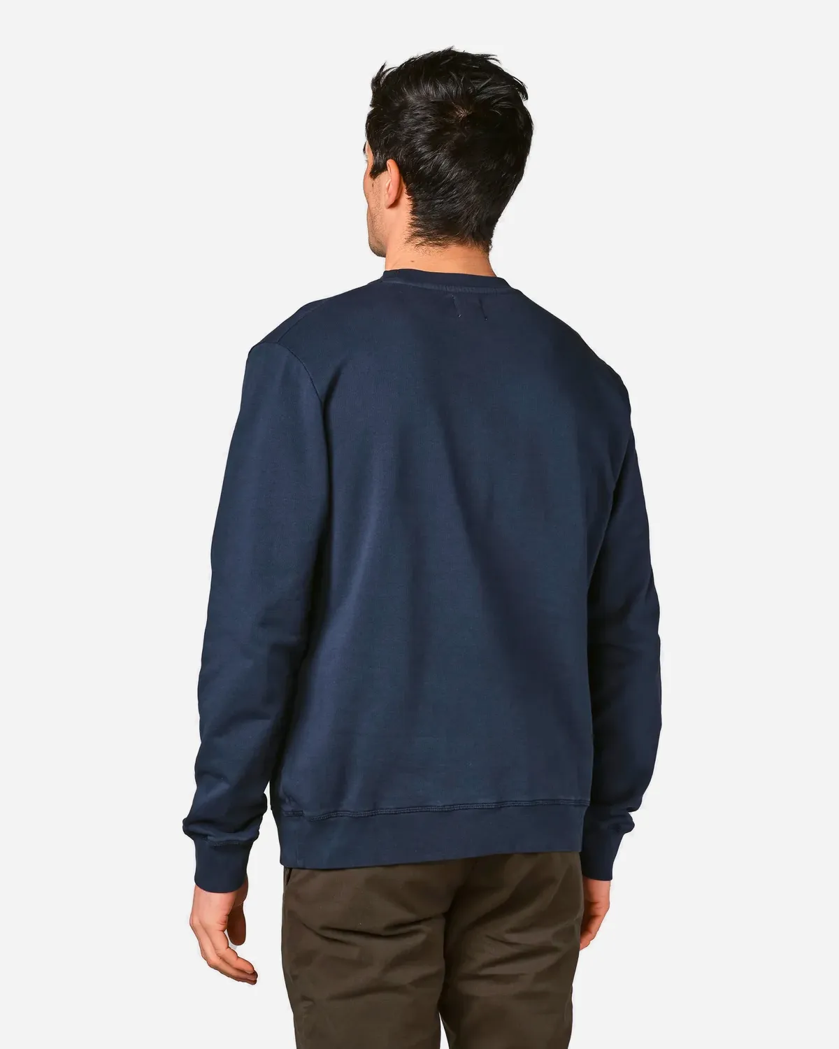 Mens Small Logo Crew - Navy