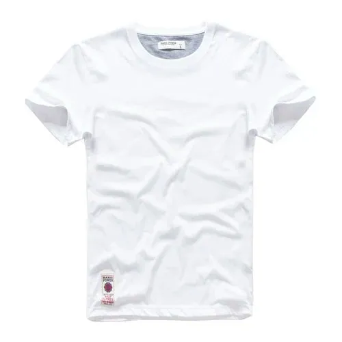 Men's Solid Color Cotton T-shirt | Casual O-neck Basic Tee | High Quality Classic Top