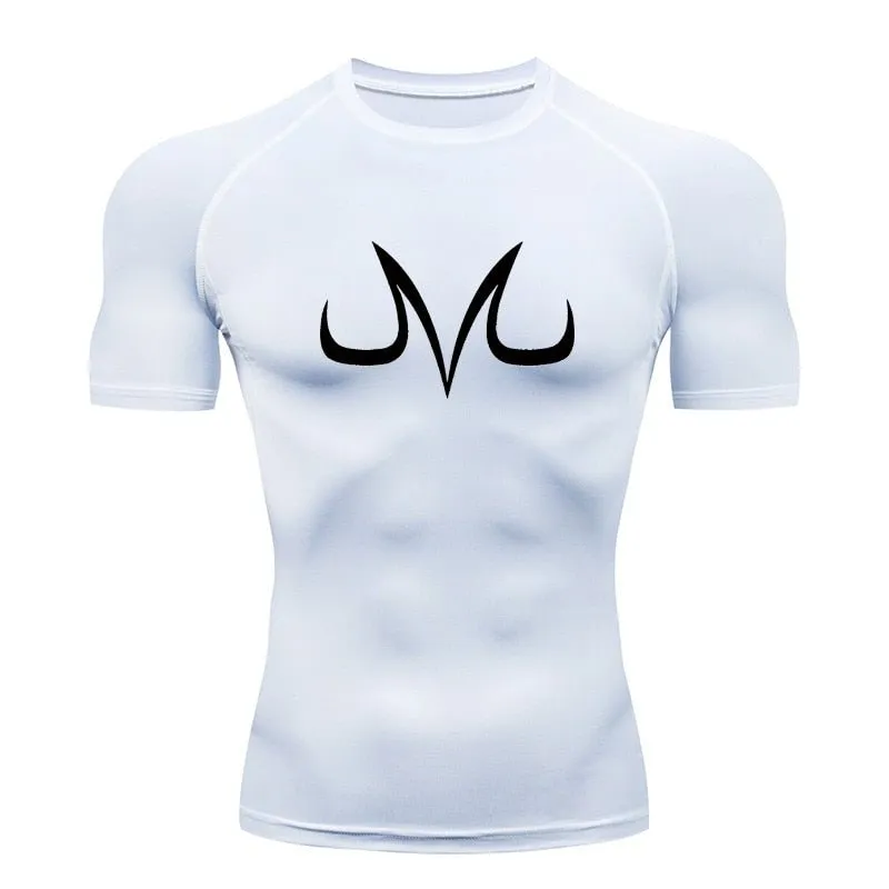 Men's Sports Quick Dry Tshirt Anime Elements Compression Gym Tshirts Workout Fitness Undershirts Tops Tight Elastic Sportswear