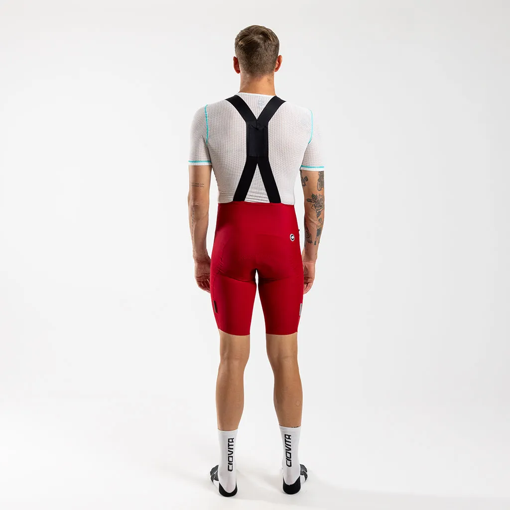 Men's Supremo Velocé Bib Shorts (Red)