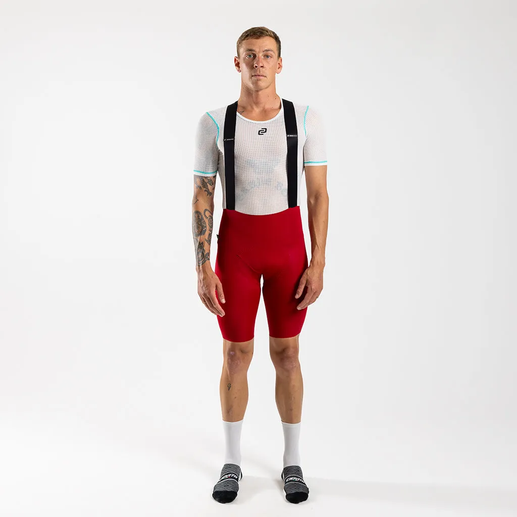 Men's Supremo Velocé Bib Shorts (Red)