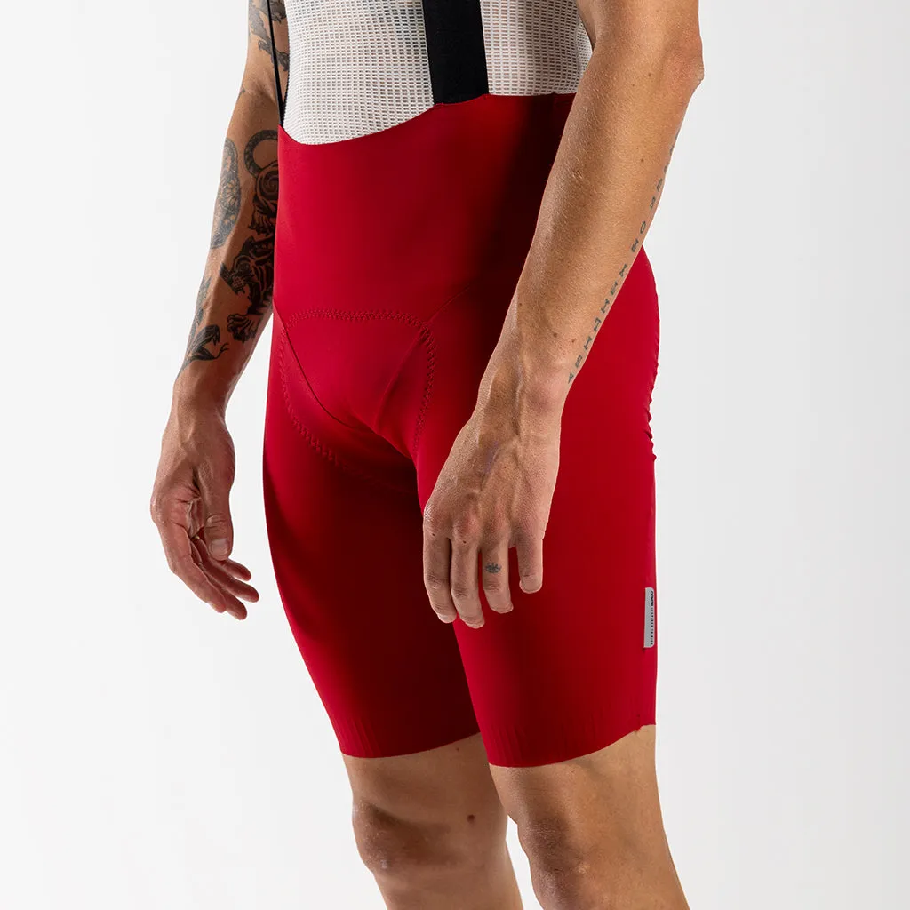 Men's Supremo Velocé Bib Shorts (Red)
