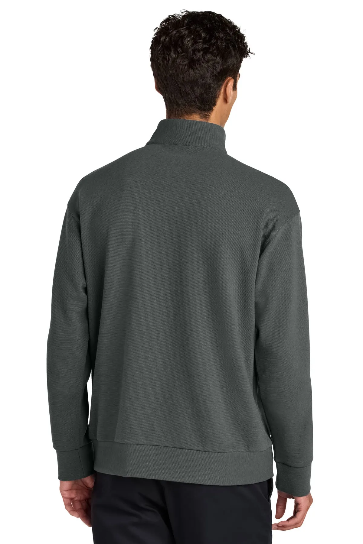 Mercer Mettle Linear Texture 1/4-Zip MM3040 Storm Grey