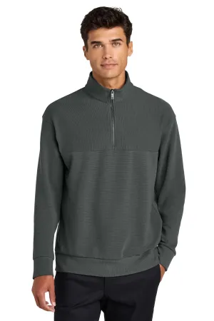 Mercer Mettle Linear Texture 1/4-Zip MM3040 Storm Grey