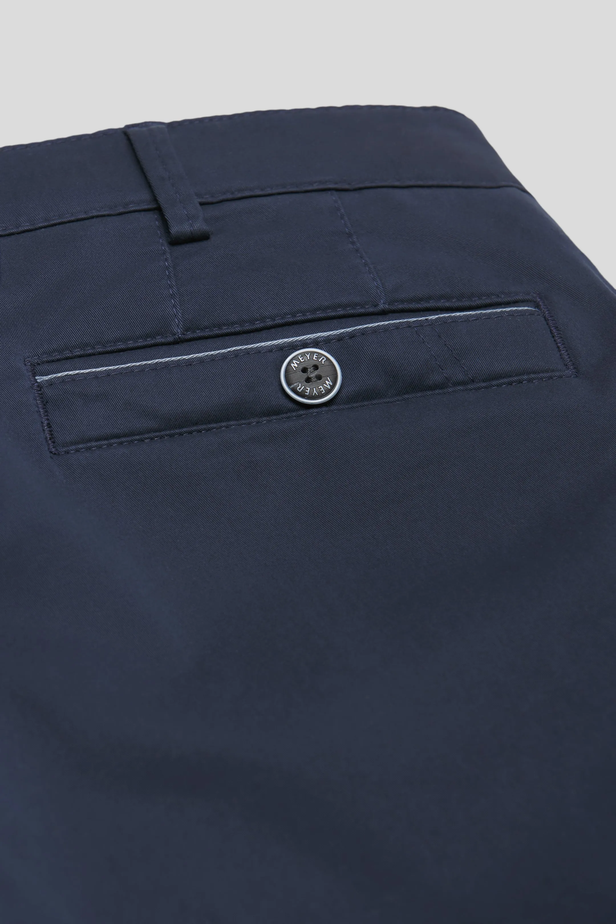 MEYER New York Trousers - 5054 Summer Stretch Twill Chinos - Navy