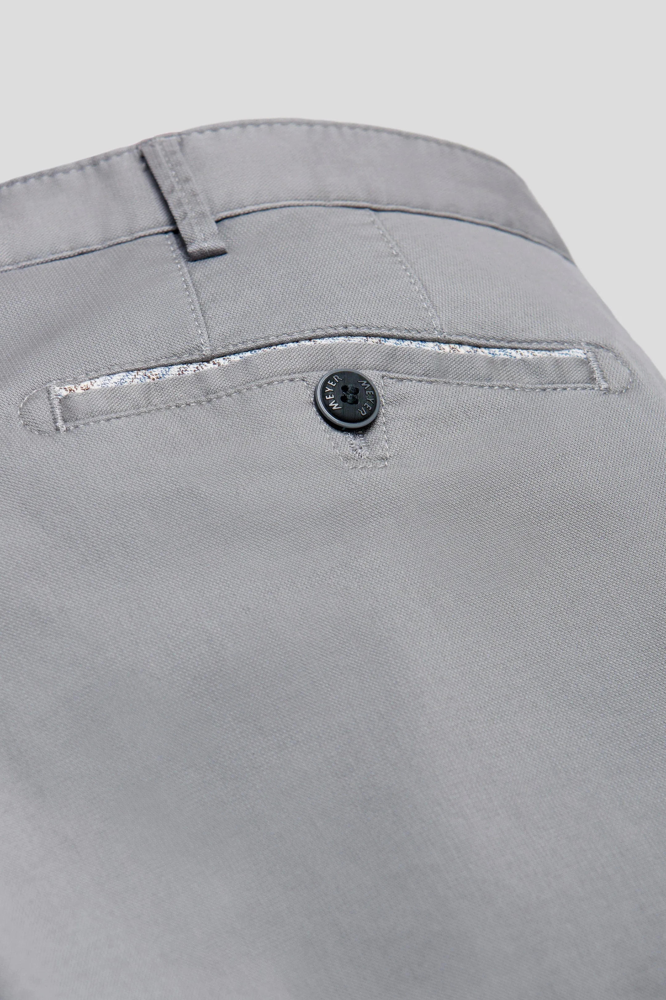 MEYER Roma Trousers - 5070 Fine Cotton Chinos - Grey