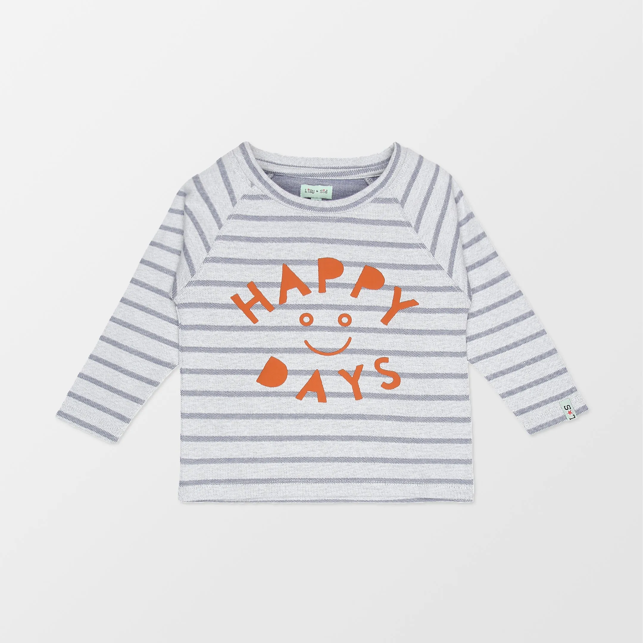 Multicoloured Happy Days Slogan Print Top