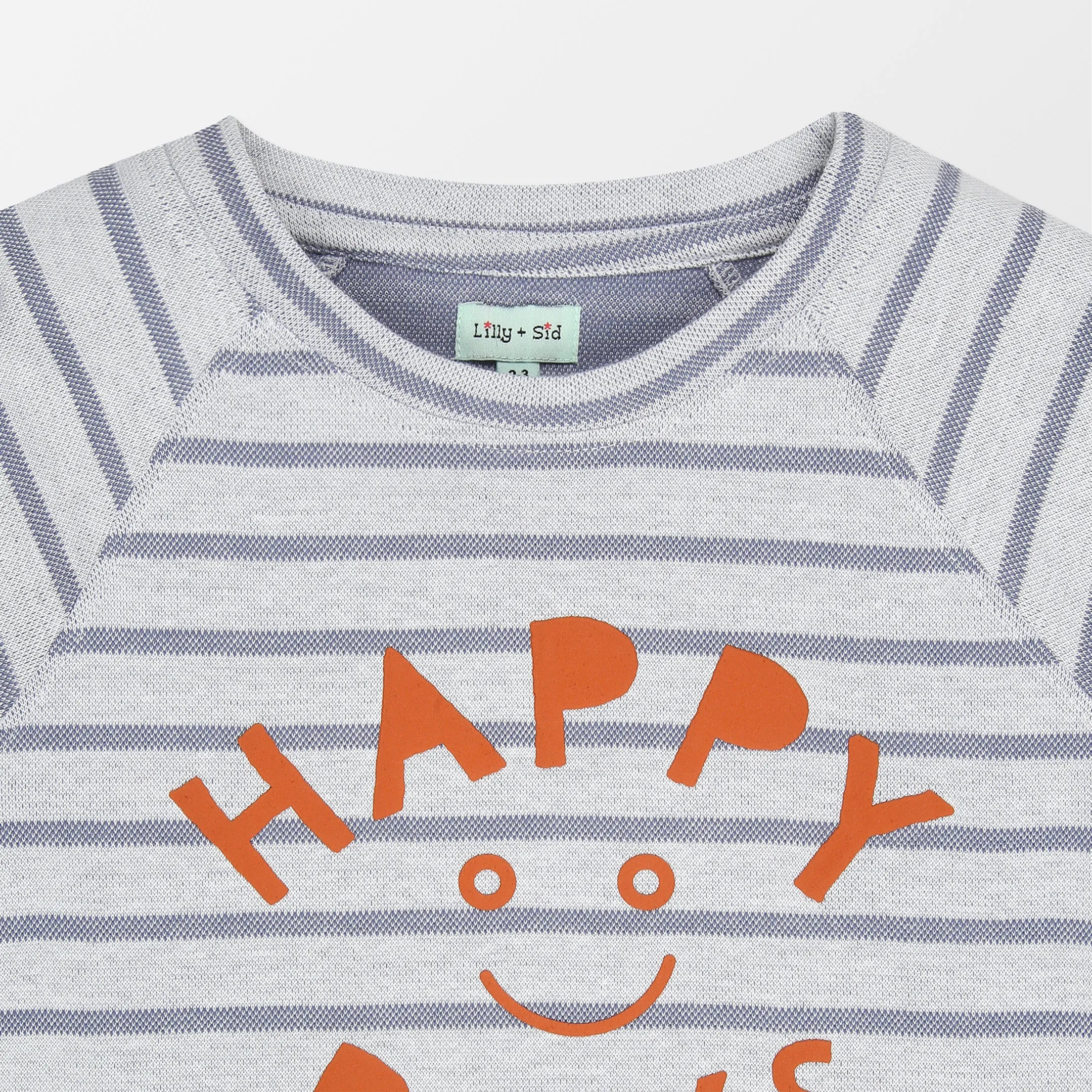 Multicoloured Happy Days Slogan Print Top