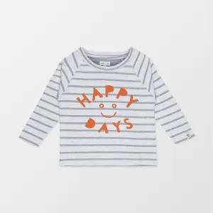 Multicoloured Happy Days Slogan Print Top