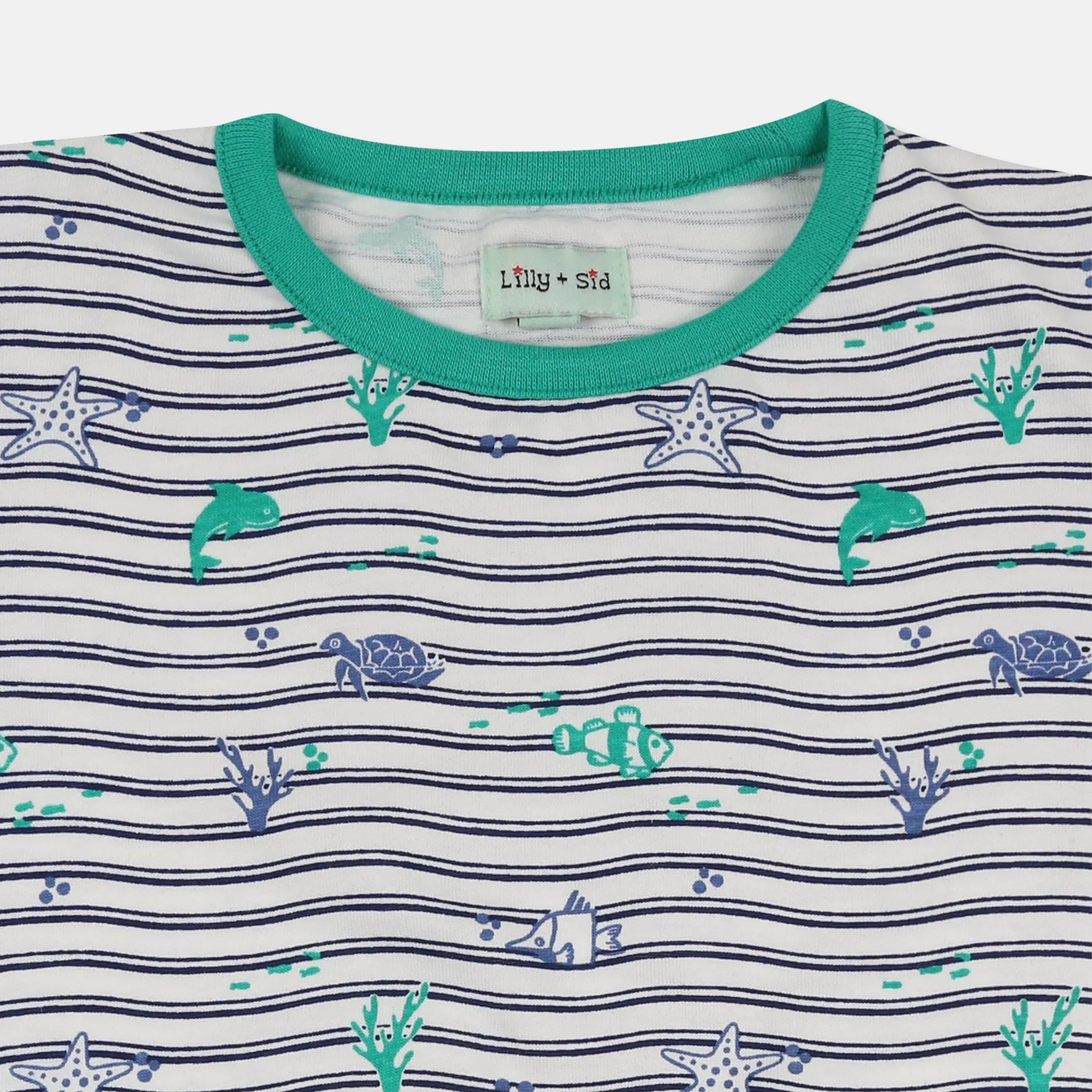 Multicoloured Sea Print T-Shirt