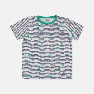 Multicoloured Sea Print T-Shirt