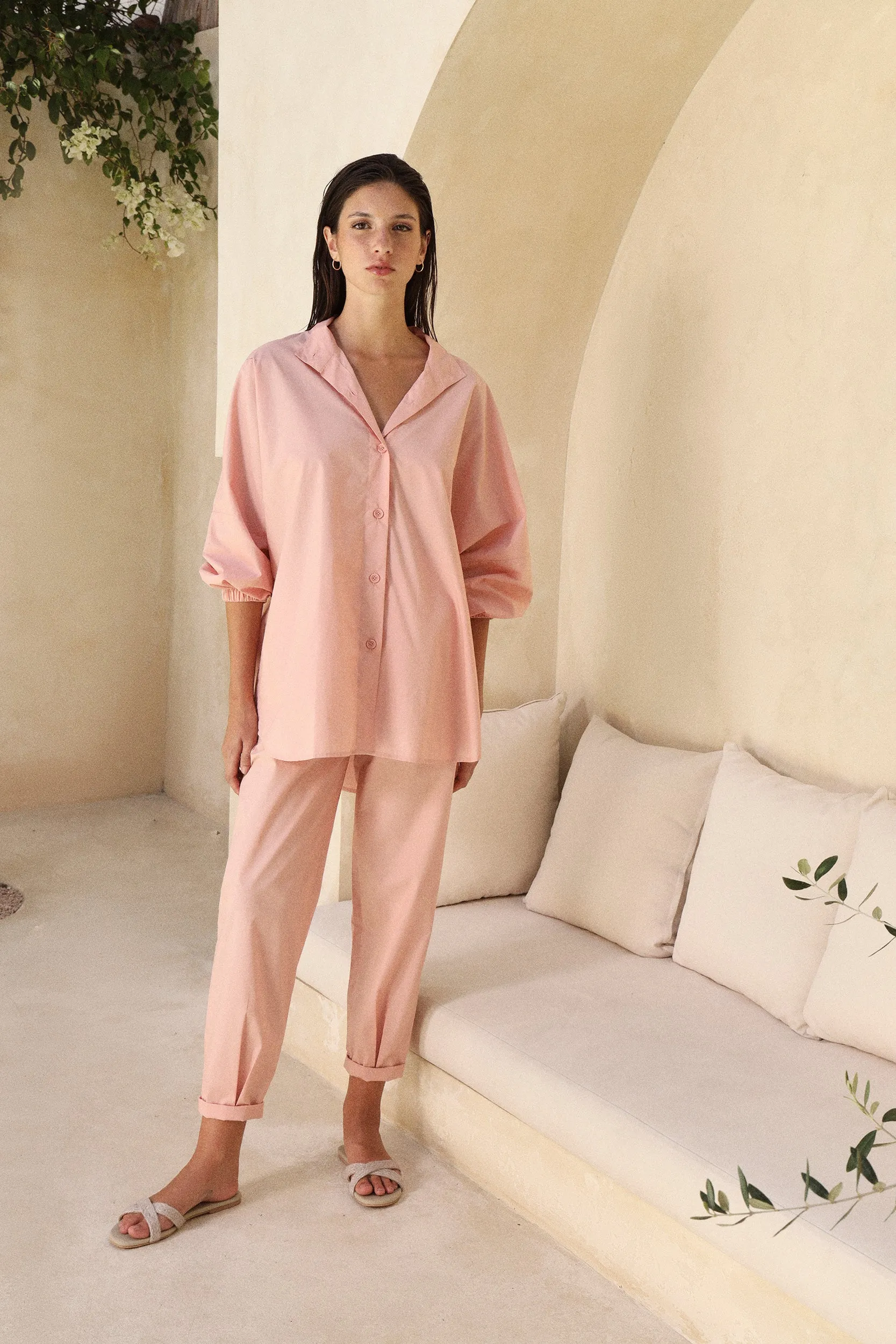 Naples Top (Dusty Pink) & Durban Pants (Dusty Pink)