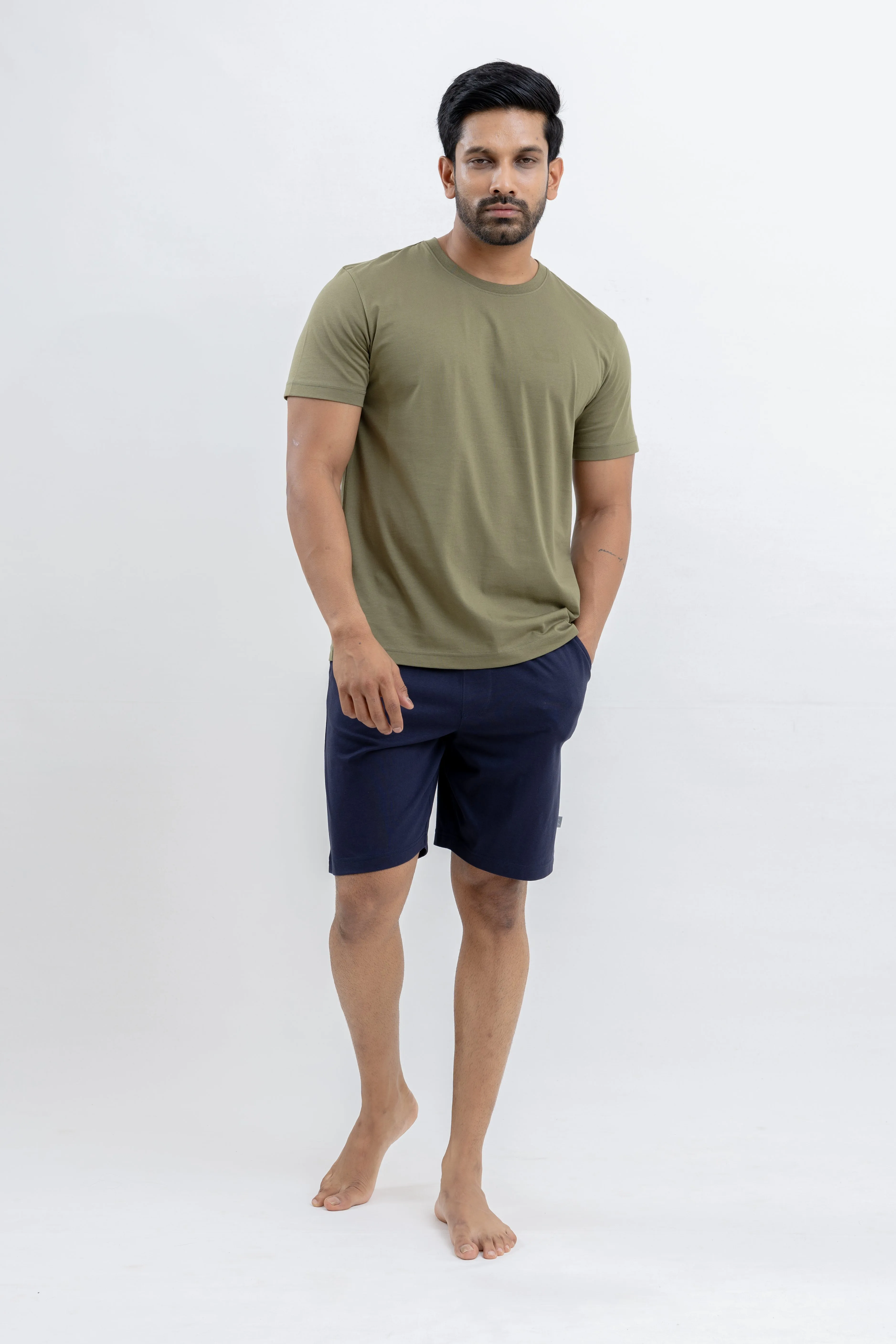 NAVY BLISS MENS KNIT SHORT