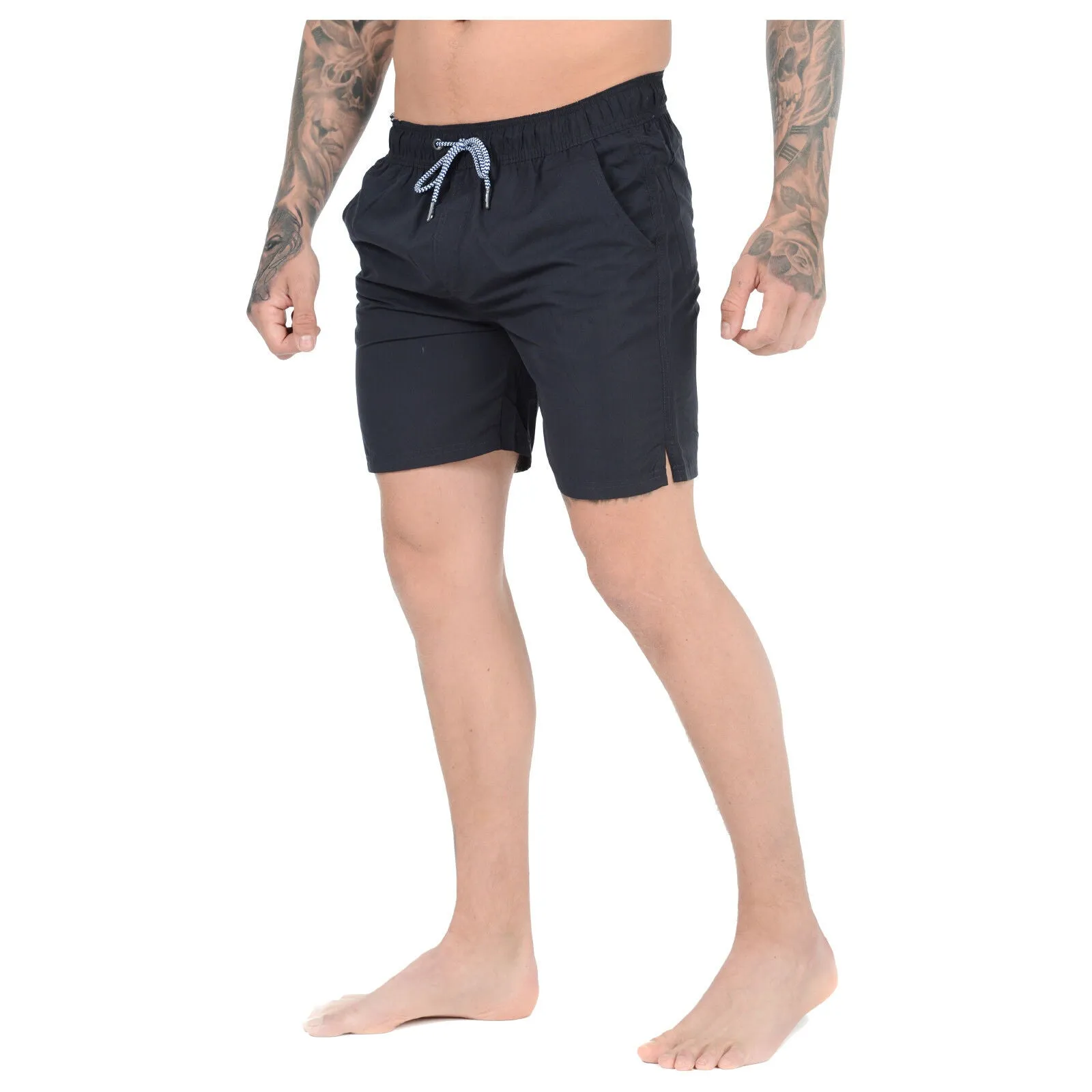 NEW MENS MESH LINED SWIM SHORTS TRUNKS BEACH POOL SWIMMING SWIMMER RUNNING PANTS Quick-Drying Swim Shorts for Running & Gym