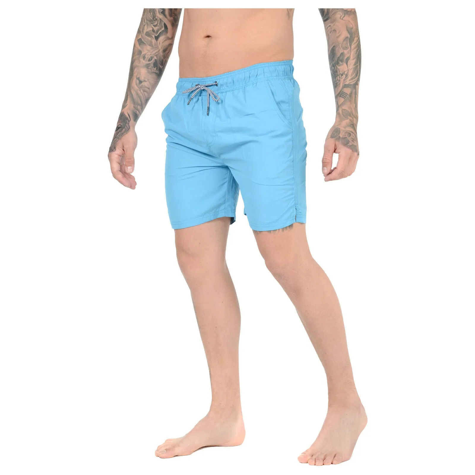 NEW MENS MESH LINED SWIM SHORTS TRUNKS BEACH POOL SWIMMING SWIMMER RUNNING PANTS Quick-Drying Swim Shorts for Running & Gym
