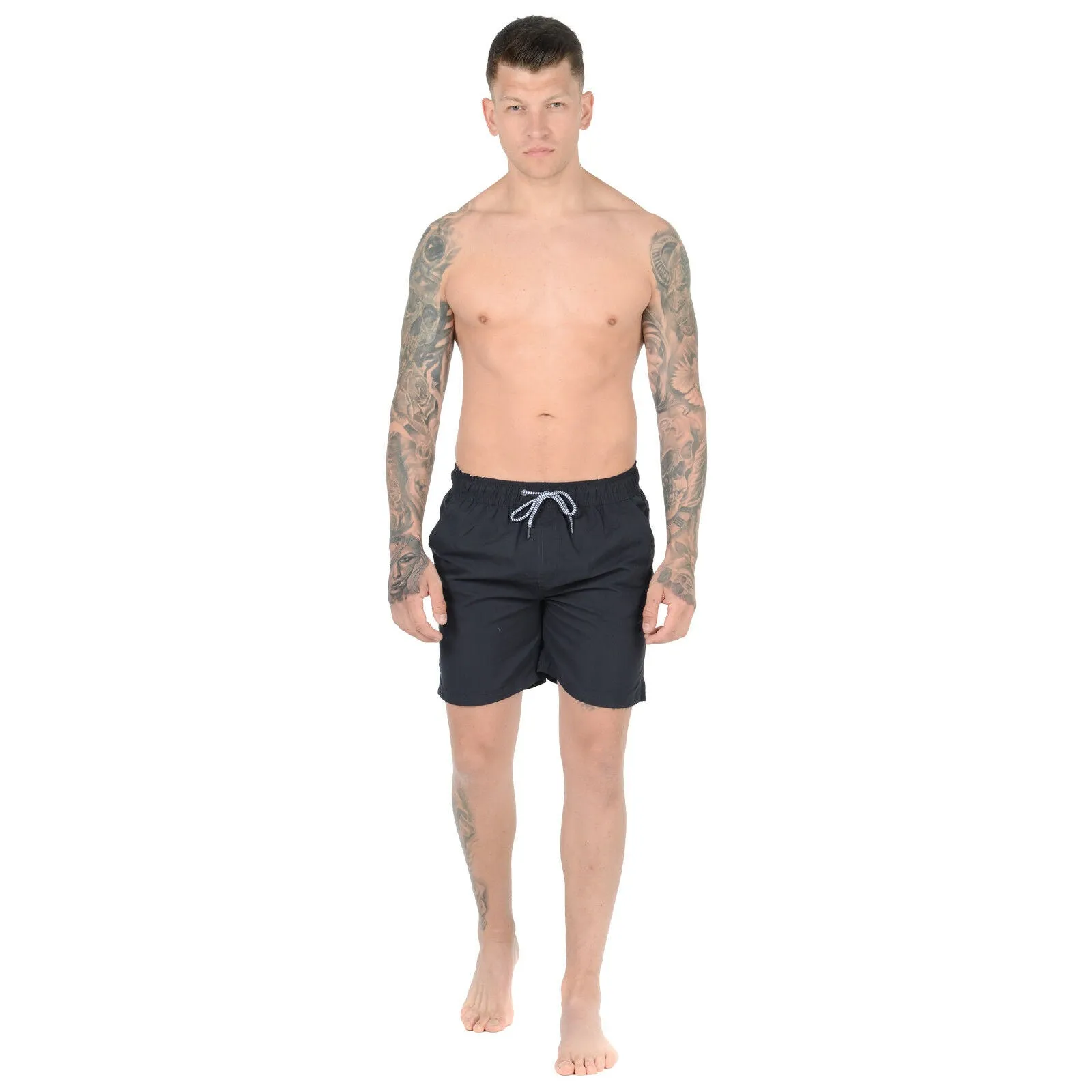 NEW MENS MESH LINED SWIM SHORTS TRUNKS BEACH POOL SWIMMING SWIMMER RUNNING PANTS Quick-Drying Swim Shorts for Running & Gym