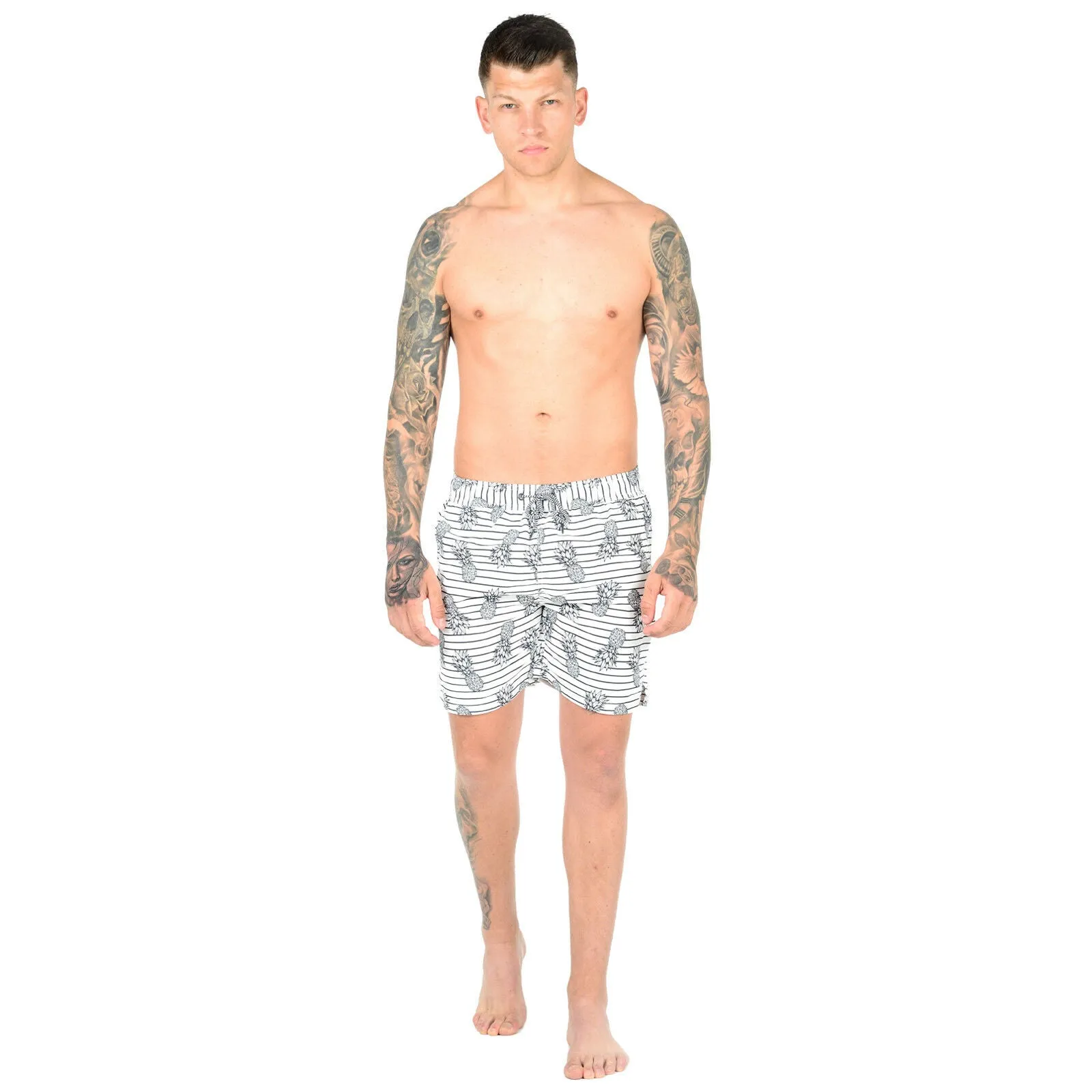NEW MENS MESH LINED SWIM SHORTS TRUNKS BEACH POOL SWIMMING SWIMMER RUNNING PANTS Quick-Drying Swim Shorts for Running & Gym