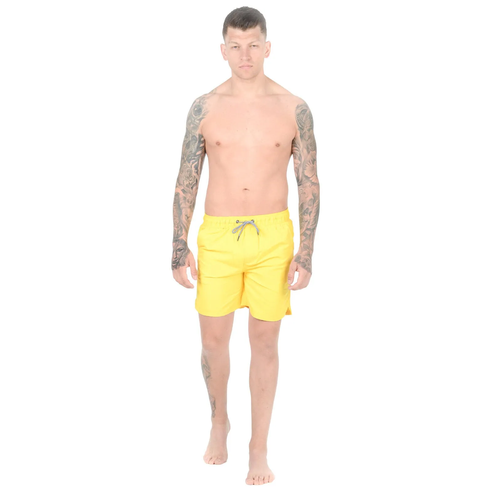 NEW MENS MESH LINED SWIM SHORTS TRUNKS BEACH POOL SWIMMING SWIMMER RUNNING PANTS Quick-Drying Swim Shorts for Running & Gym