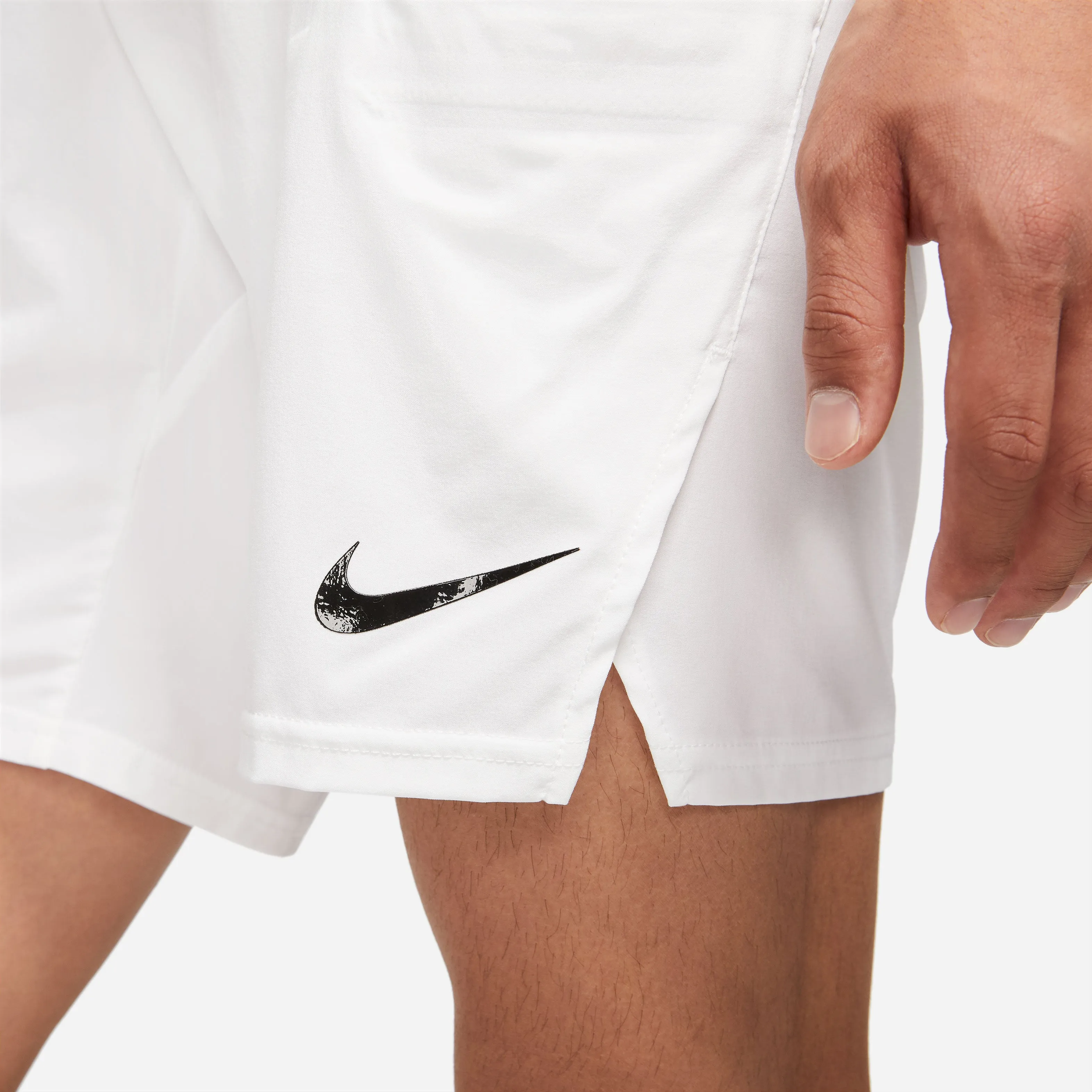 Nike Men's Dri-FIT Slam Short 9-Inch (White/Black)