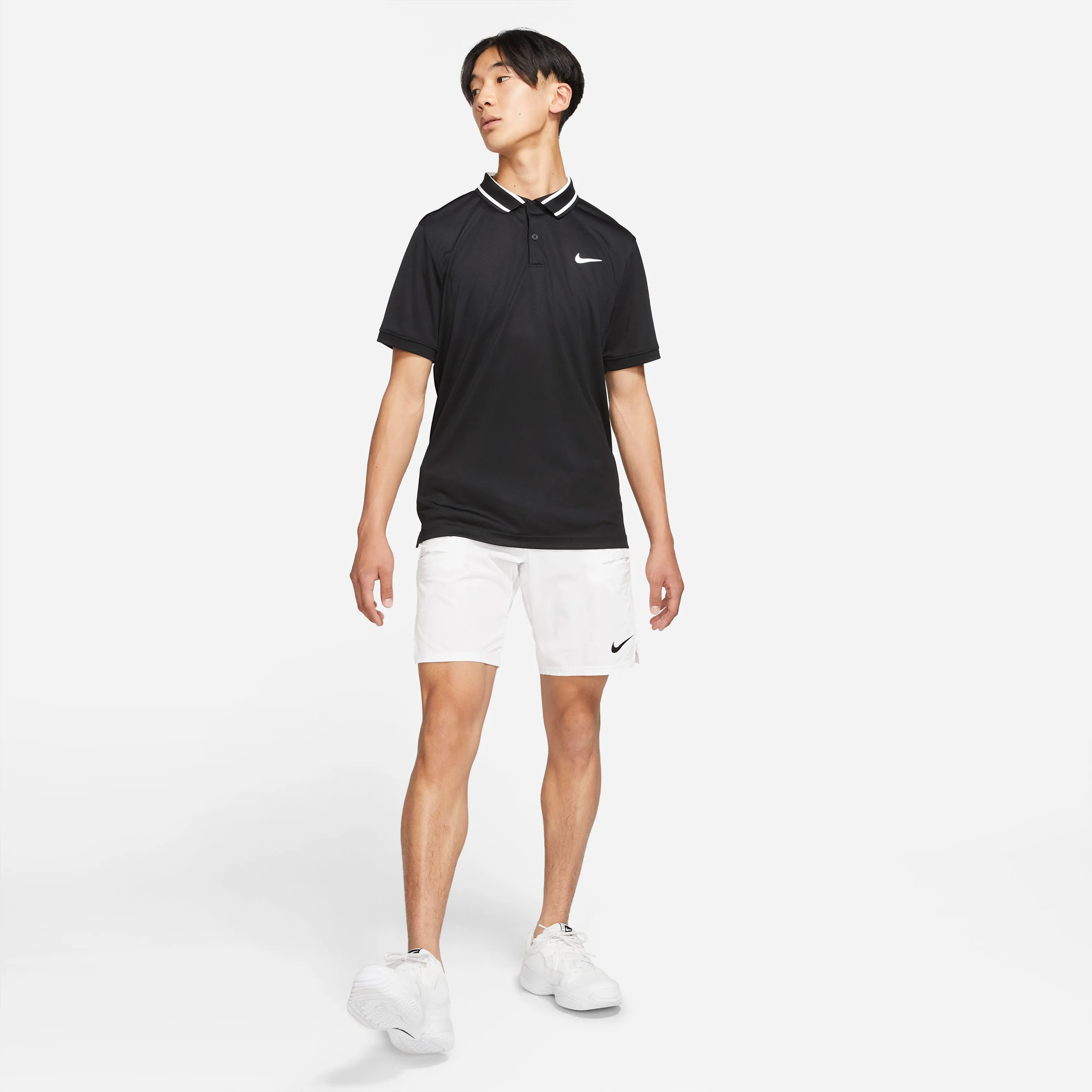 Nike Men's Dri-FIT Slam Short 9-Inch (White/Black)