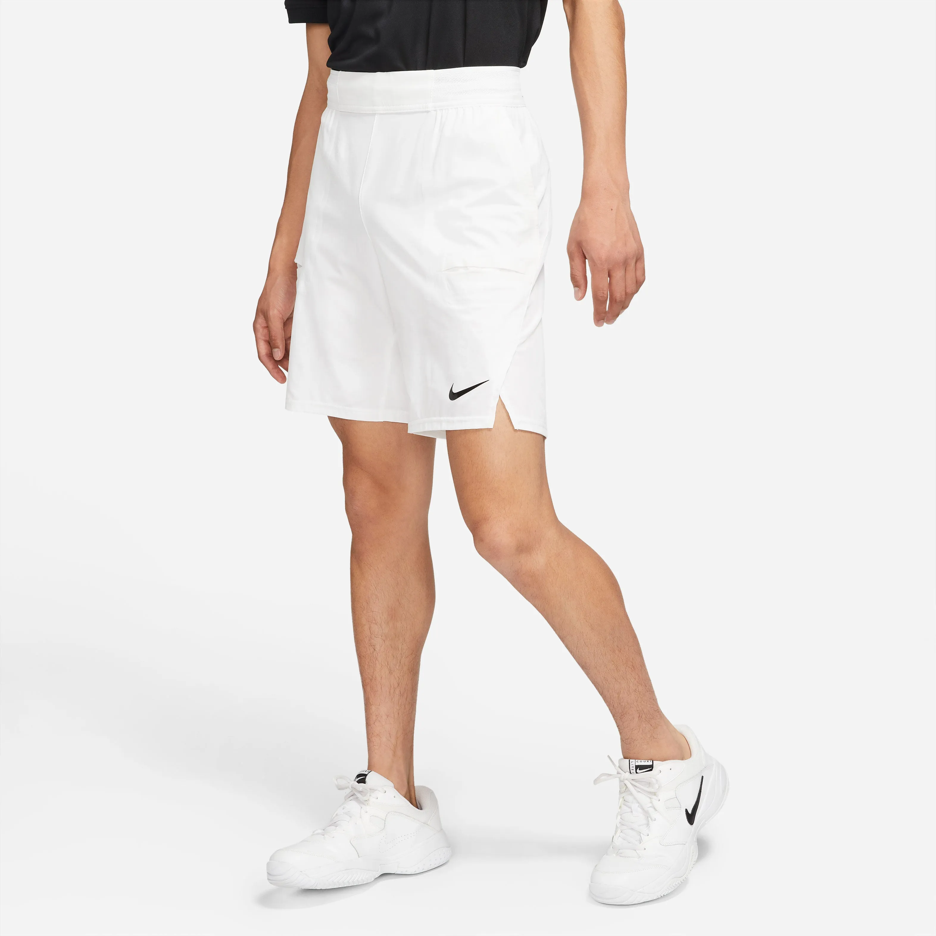 Nike Men's Dri-FIT Slam Short 9-Inch (White/Black)