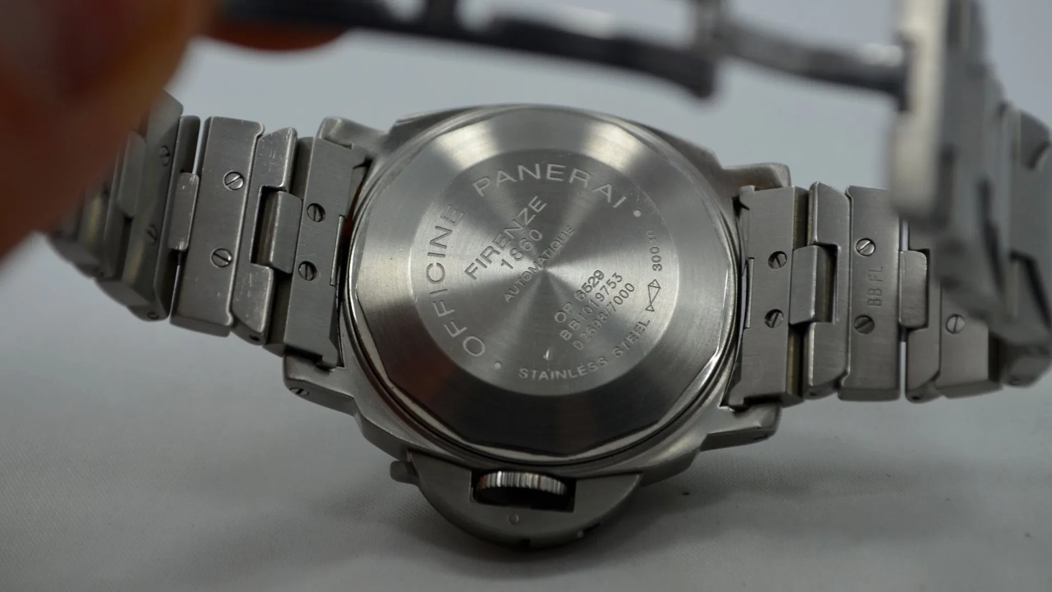 Panerai Luminor Marina PAM 120 Blue Steel Automatic Wristwatch
