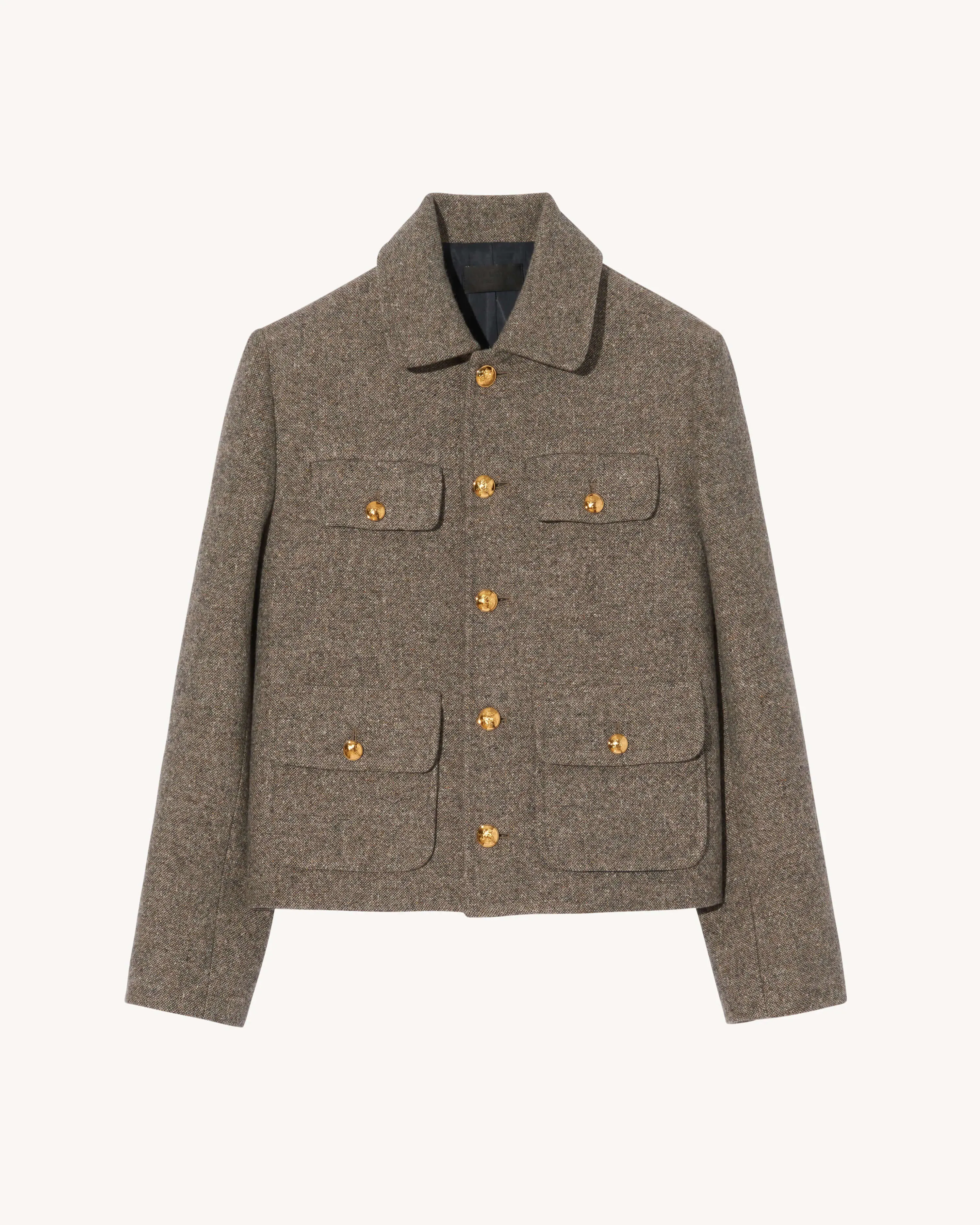 Paola Jacket in Feather grey donegal