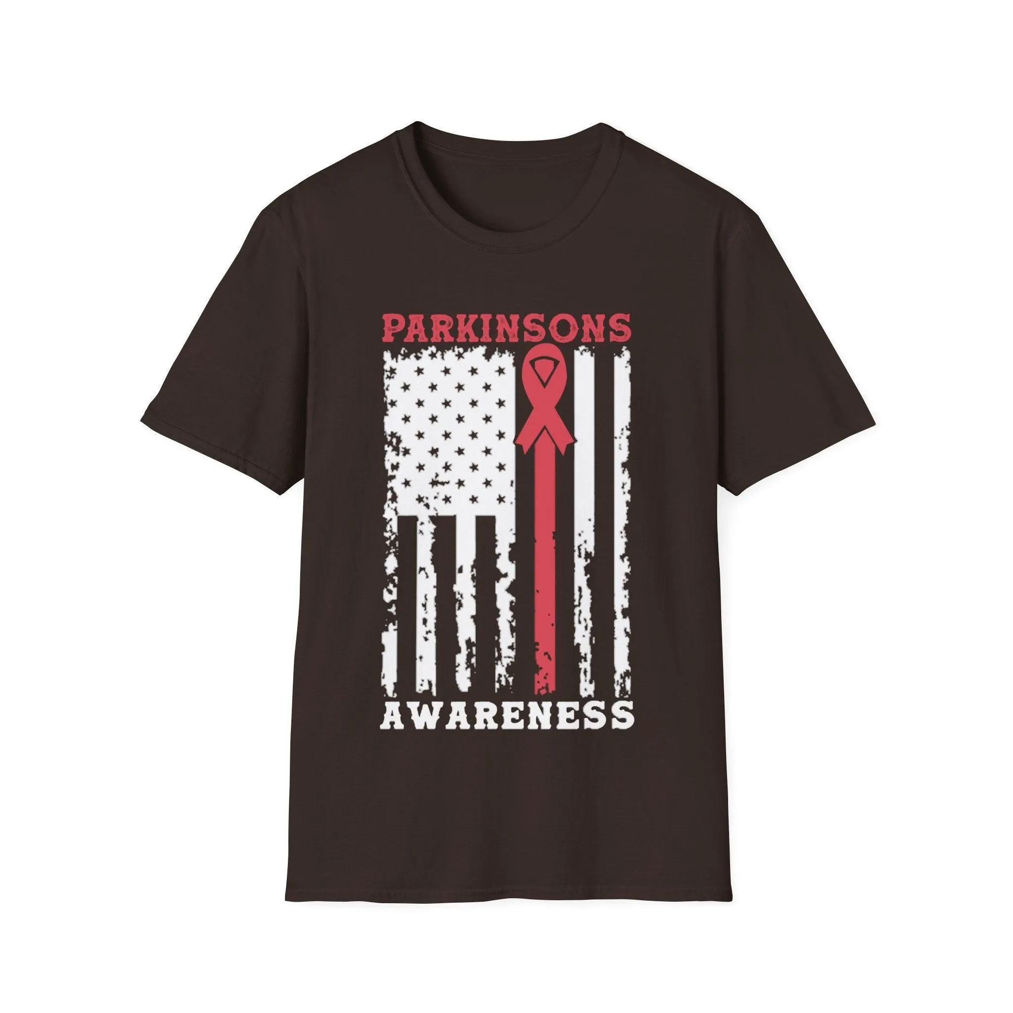 Parkinson's Awareness American Flag T-Shirts, Parkinson's Disease Awareness ,Parkinson's Awareness Gift Warrior, Parkinson's Silver Ribbon