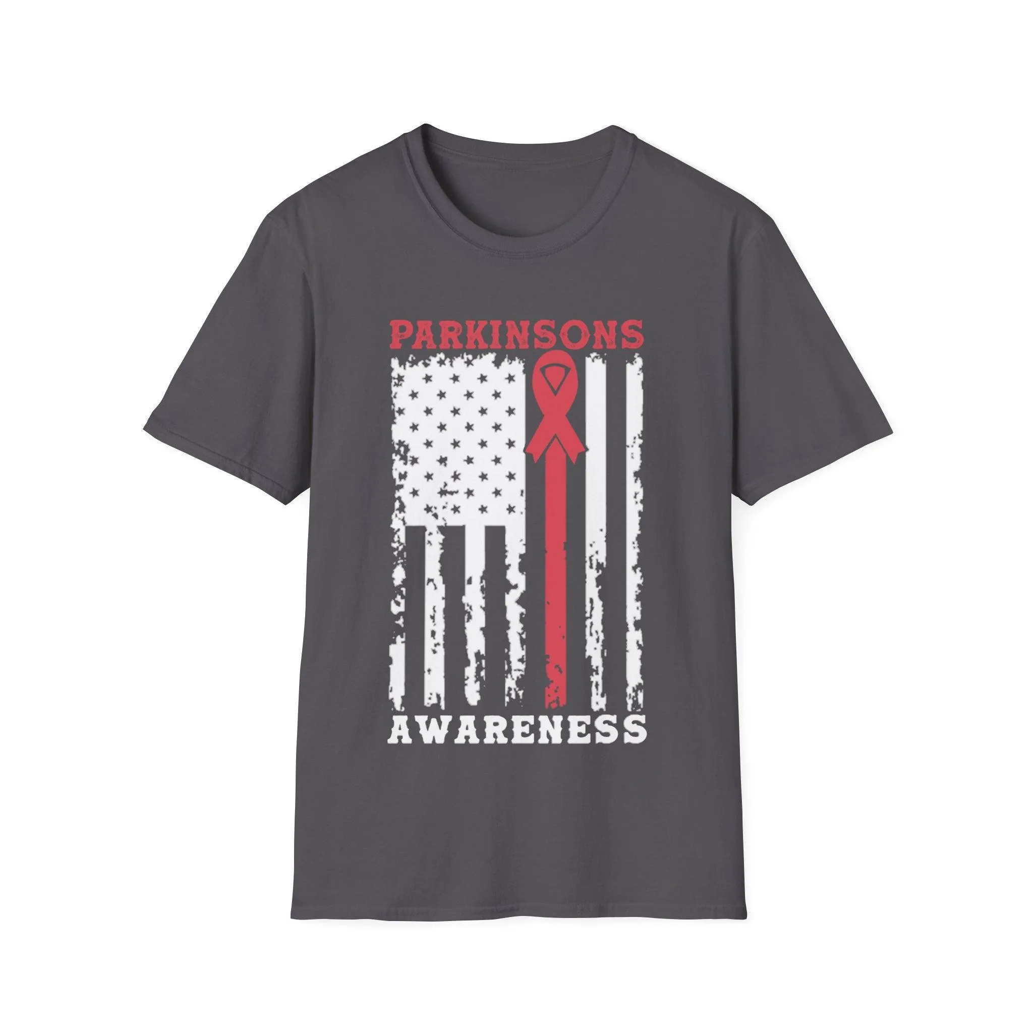 Parkinson's Awareness American Flag T-Shirts, Parkinson's Disease Awareness ,Parkinson's Awareness Gift Warrior, Parkinson's Silver Ribbon