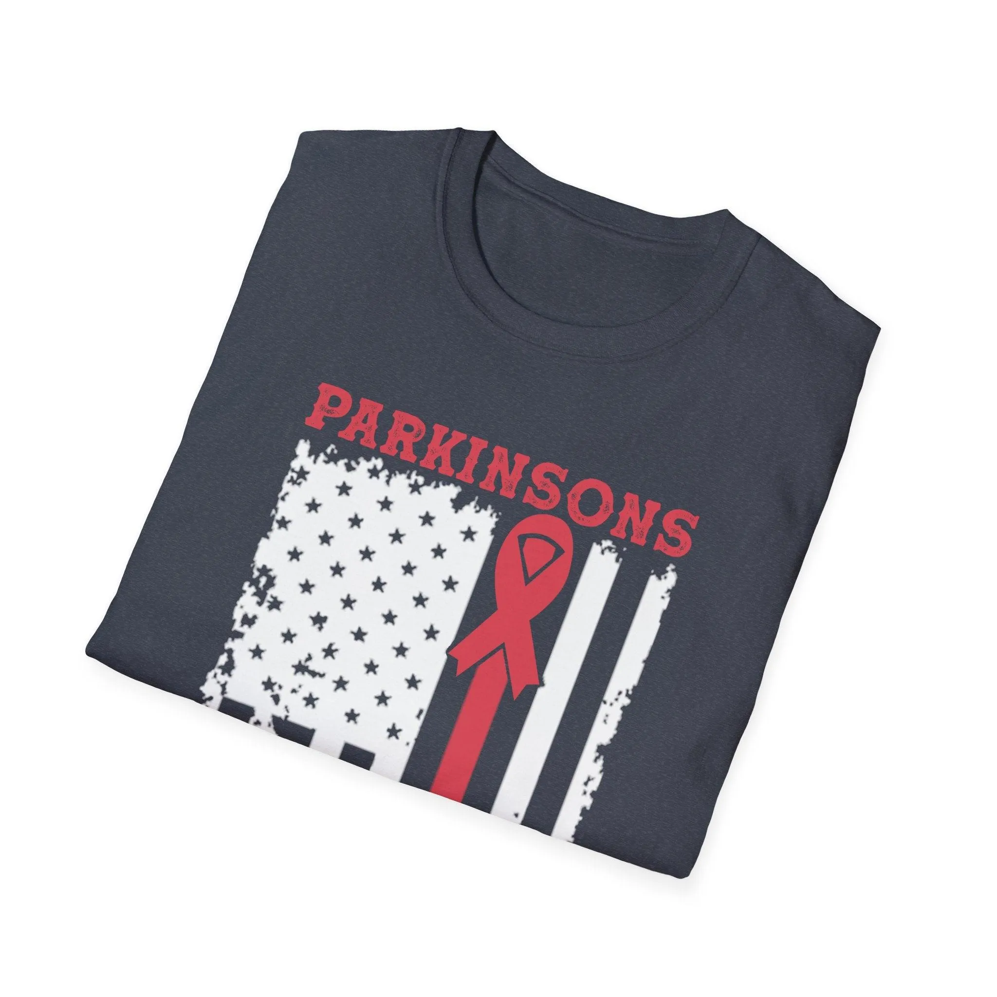 Parkinson's Awareness American Flag T-Shirts, Parkinson's Disease Awareness ,Parkinson's Awareness Gift Warrior, Parkinson's Silver Ribbon