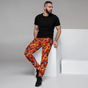 Patterned Men's Joggers | Multicoloured Geometric Circus