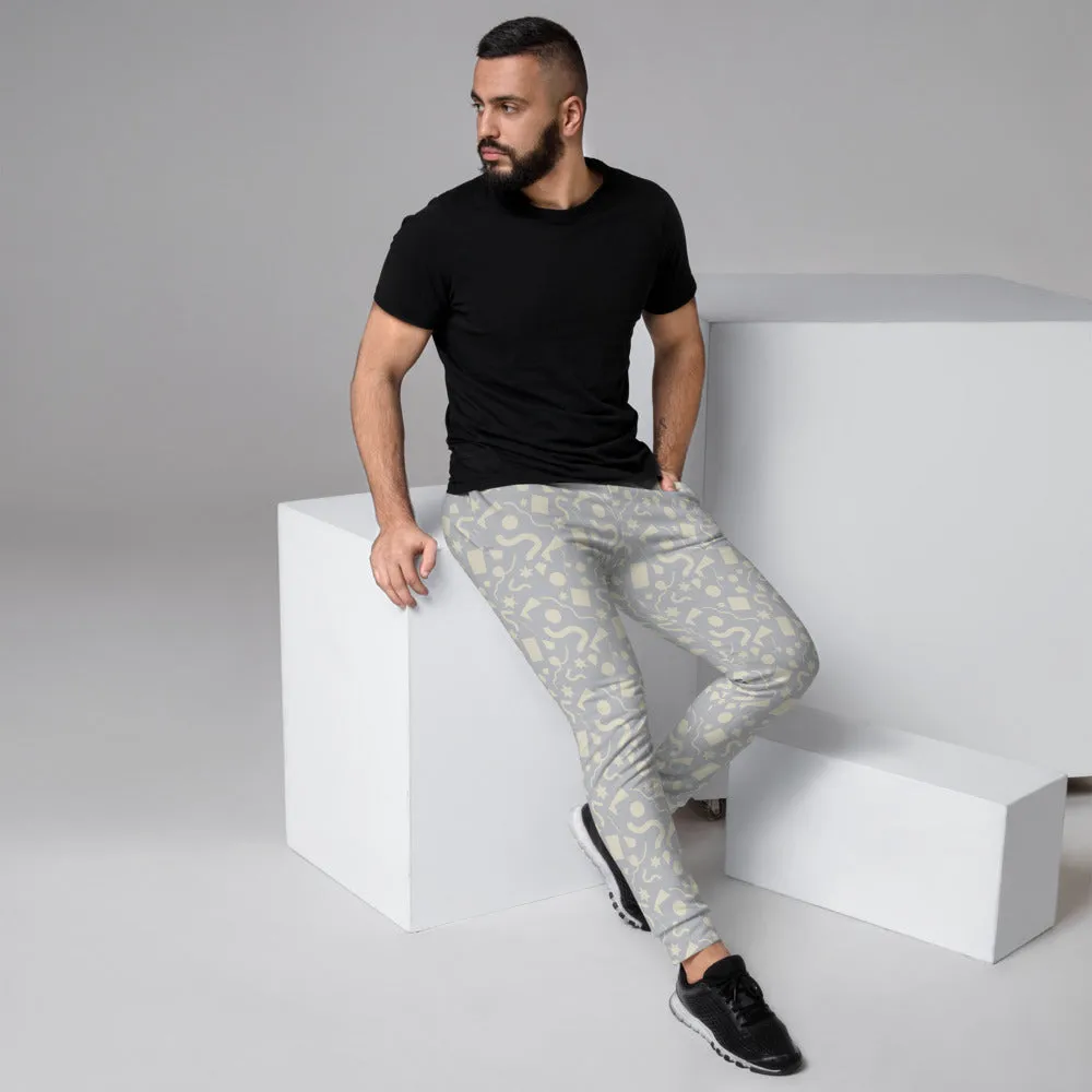Patterned Men's Joggers | Silver Memphis