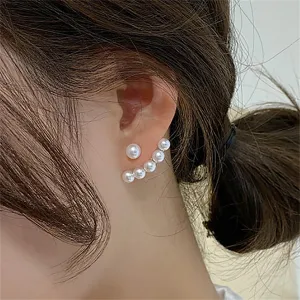Pearl & 18K Gold-Plated Ear Jackets