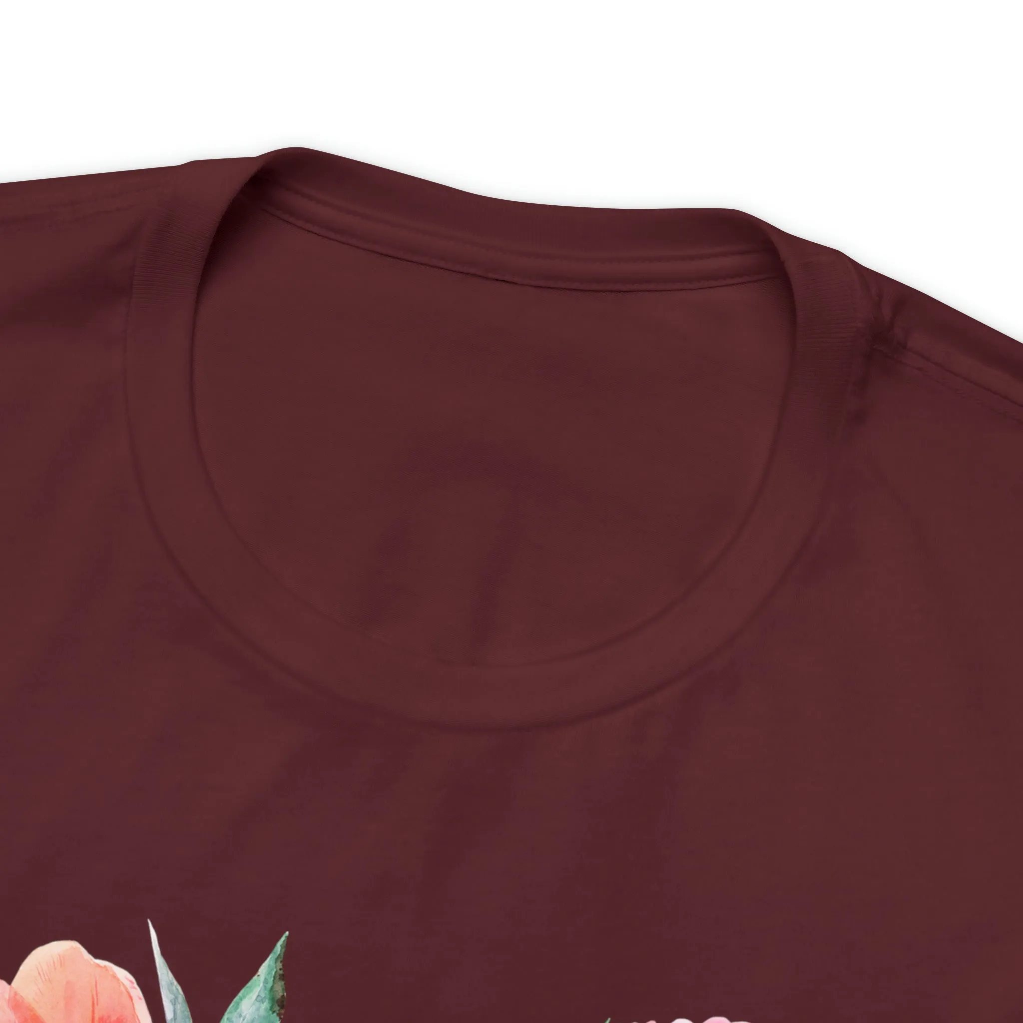 Pink and Rose Heart T-Shirt | Wonderful Mom Tee |  Bella Canvas 3001 Unisex |  Mama Short Sleeve Tshirt