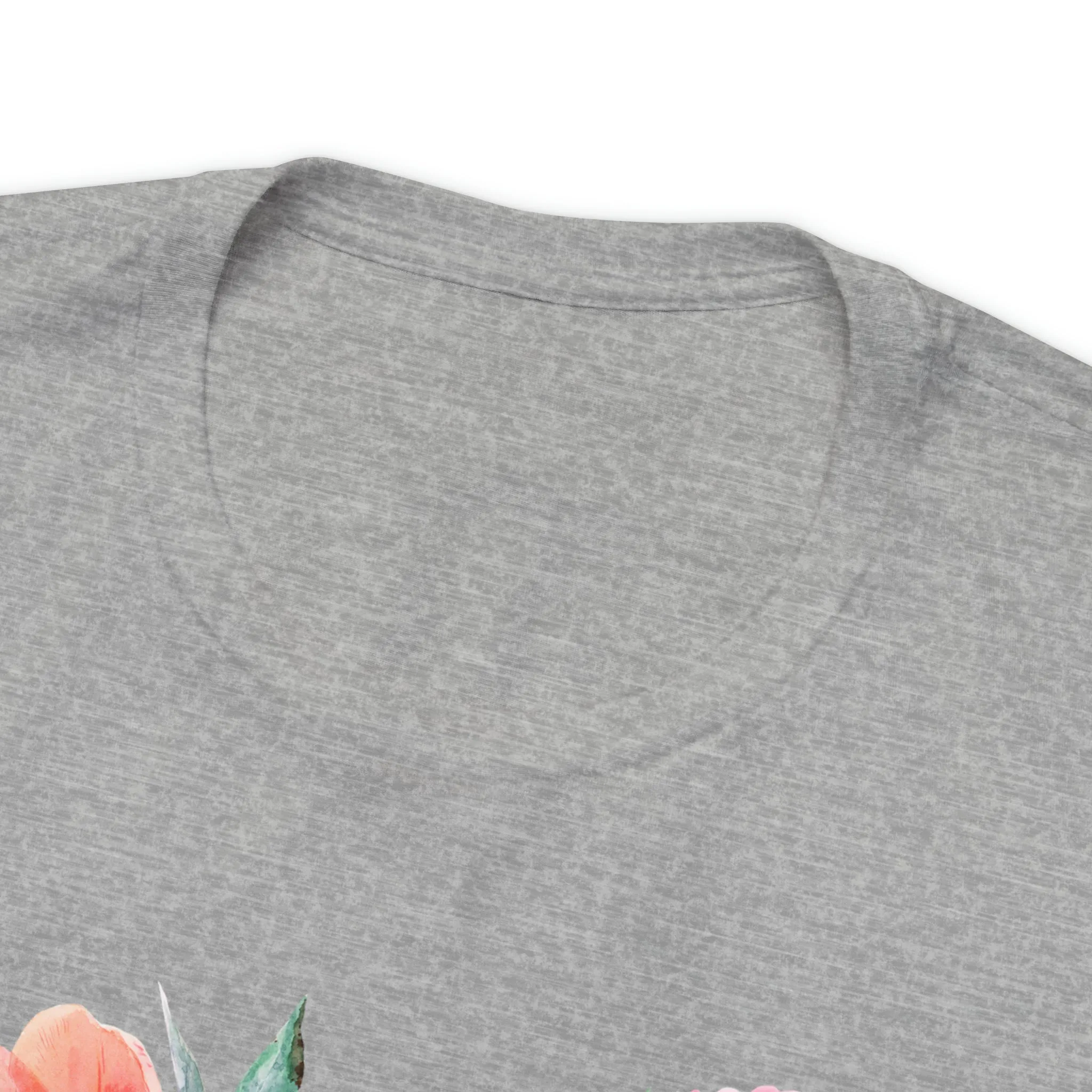 Pink and Rose Heart T-Shirt | Wonderful Mom Tee |  Bella Canvas 3001 Unisex |  Mama Short Sleeve Tshirt