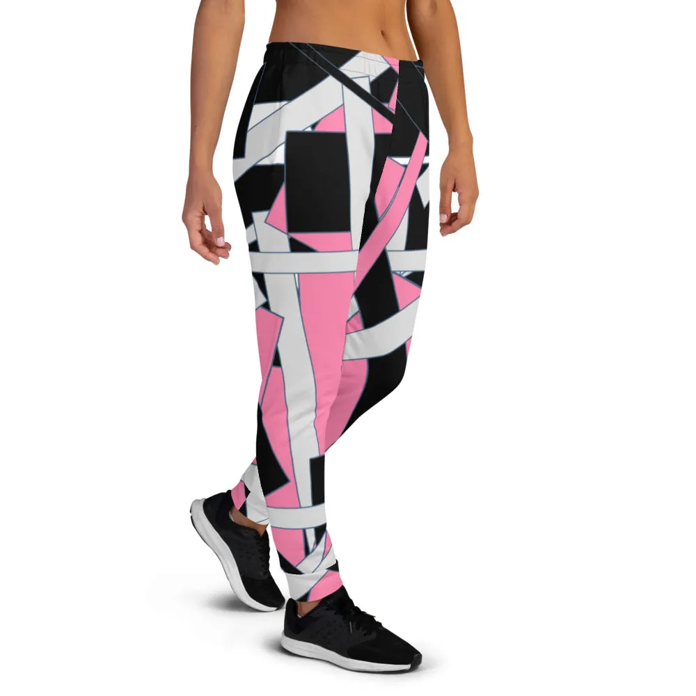 Pink Geometric Women's Joggers