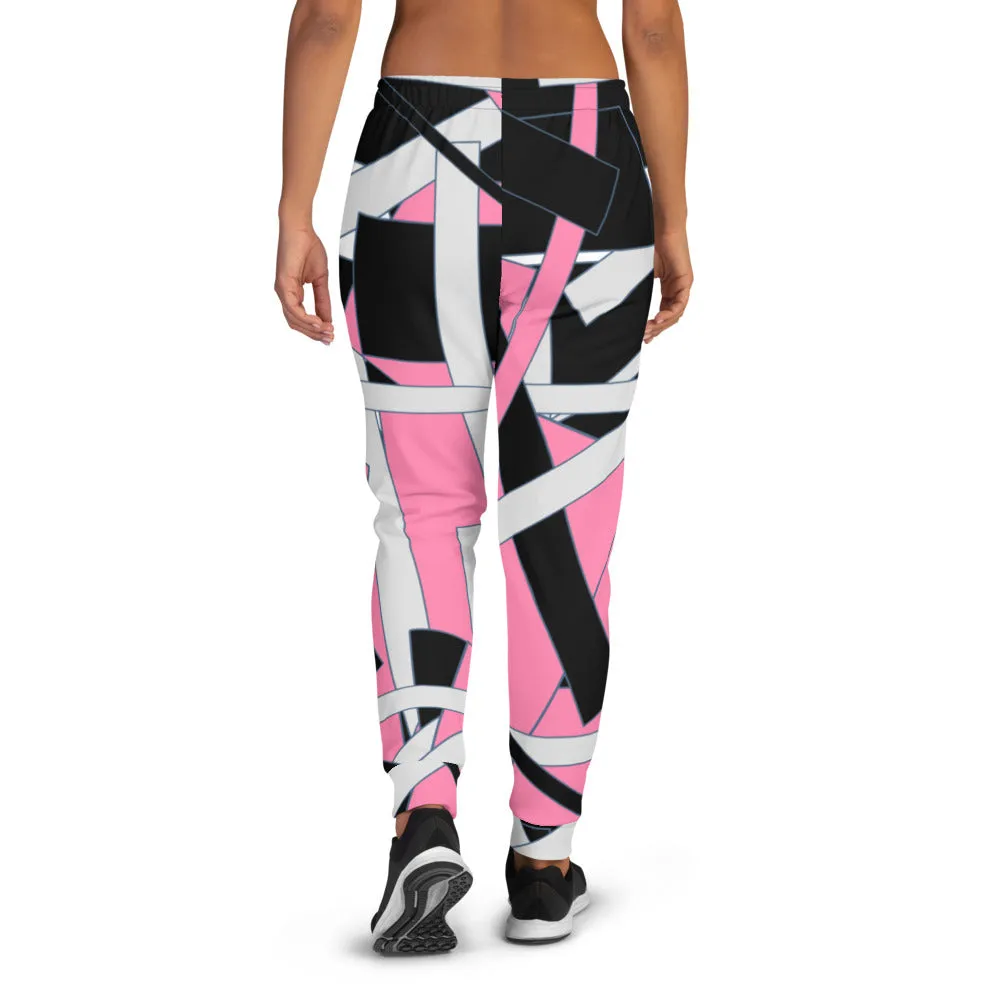 Pink Geometric Women's Joggers