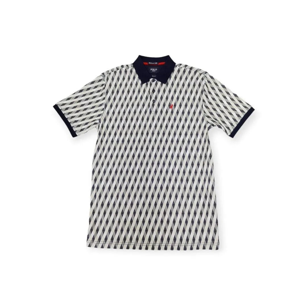 Polo Men's Small Geometric Print  Golfer Navy