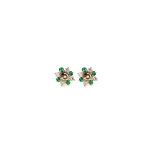 Pre-Owned Emerald and Diamond Earring Jackets