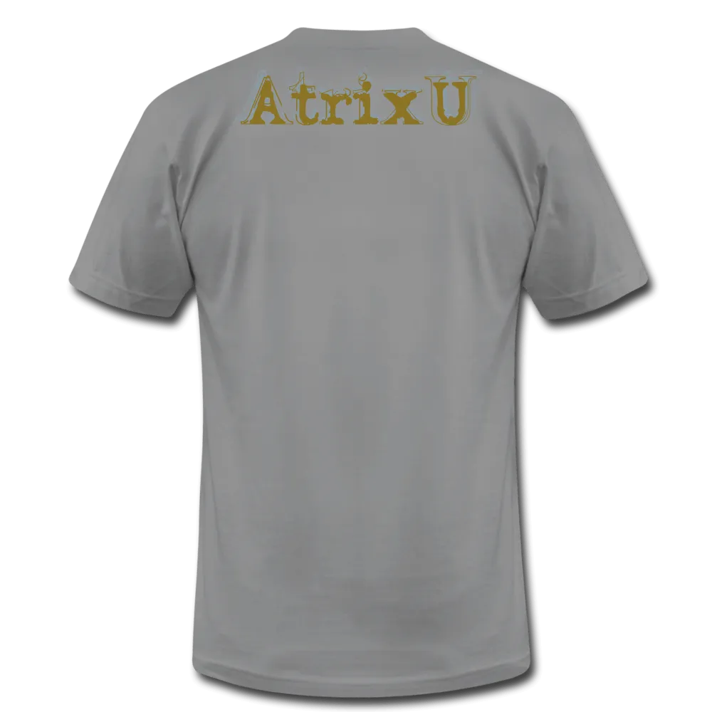 "Atrix Universe Defined" Metallic Gold & Silver Flex Print