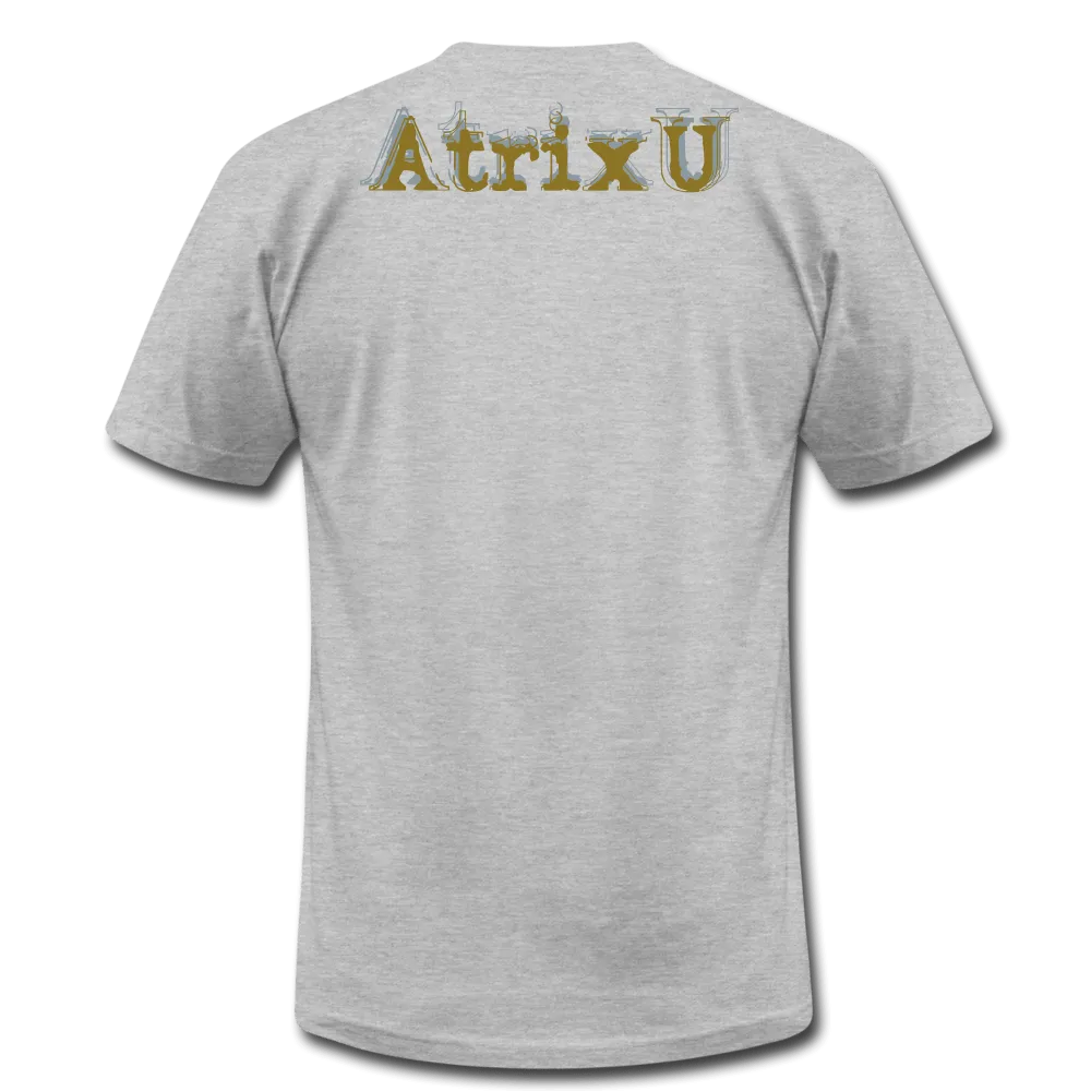 "Atrix Universe Defined" Metallic Gold & Silver Flex Print