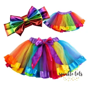 Rainbow Tutu   Headband