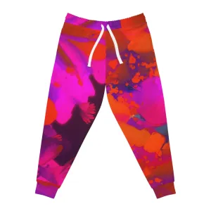 Red Flower Joggers