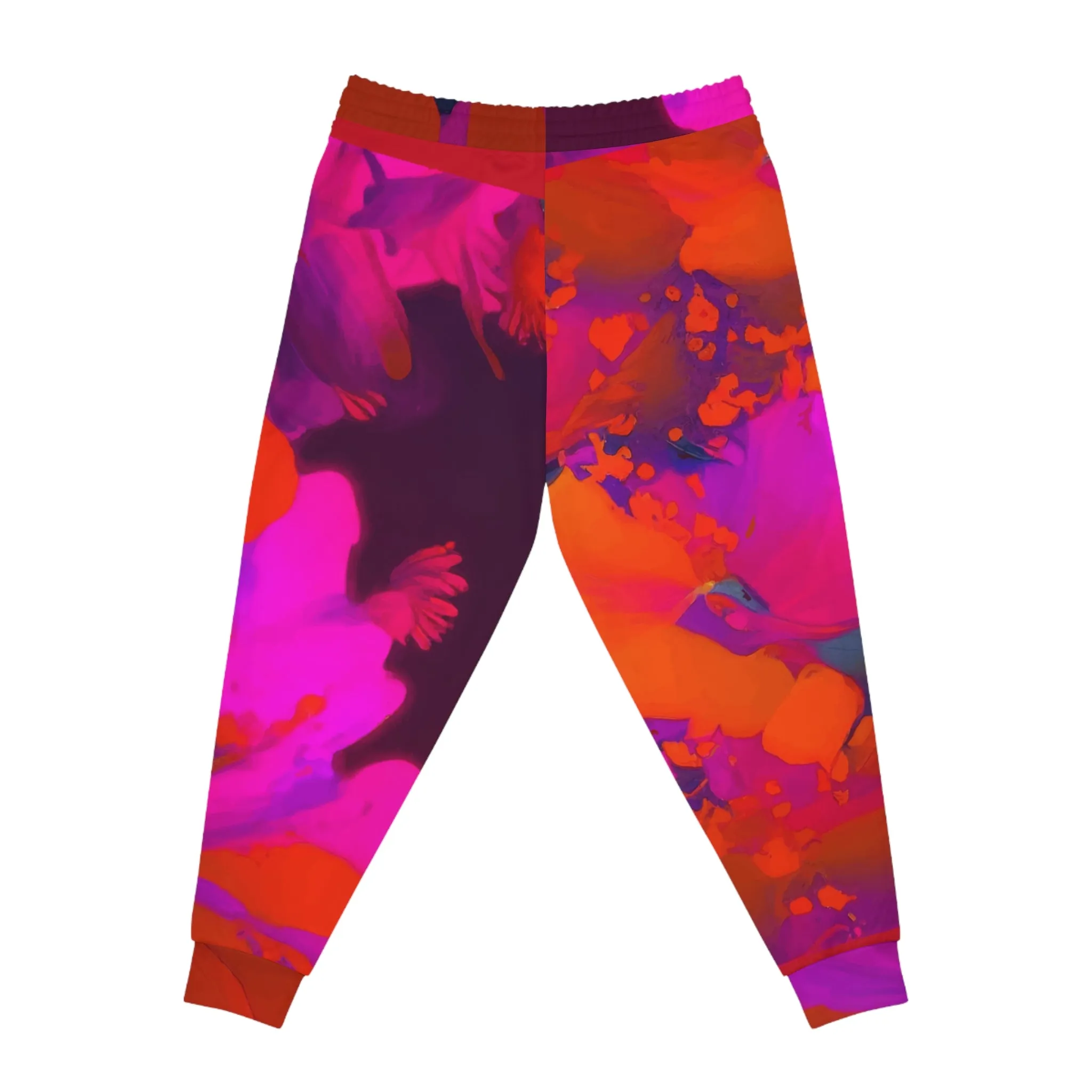 Red Flower Joggers