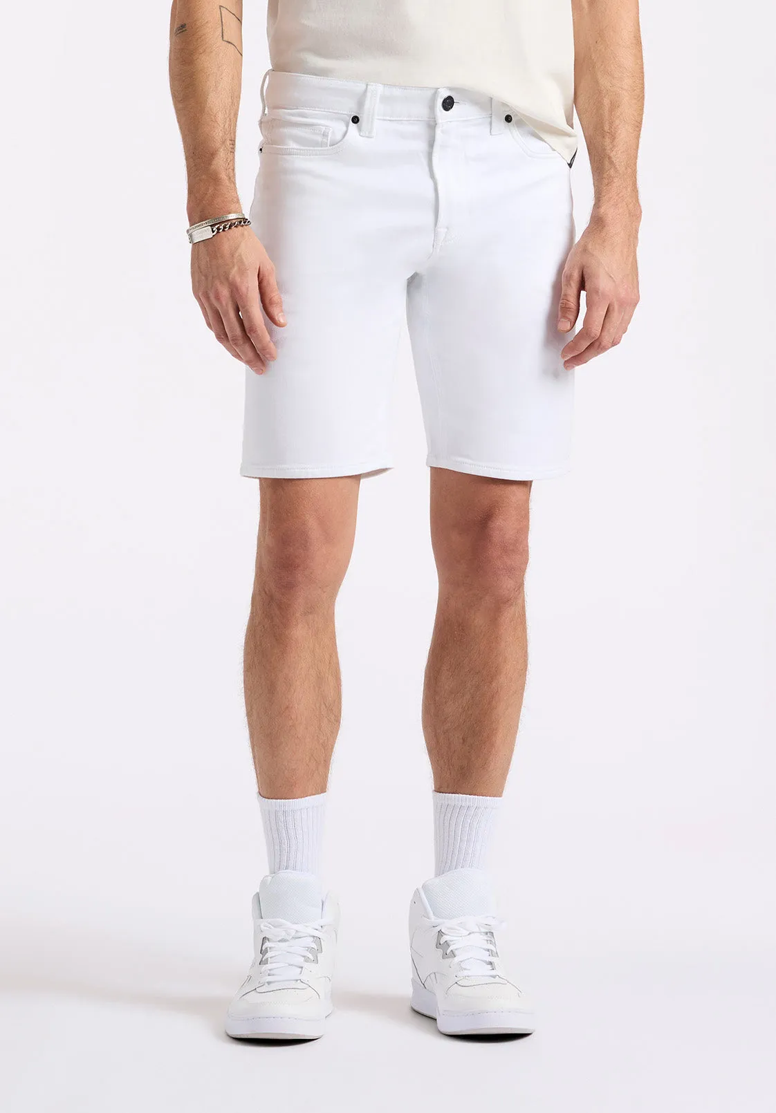 Relaxed Straight Dean Men's Freedom Flex Shorts, White - BM26067