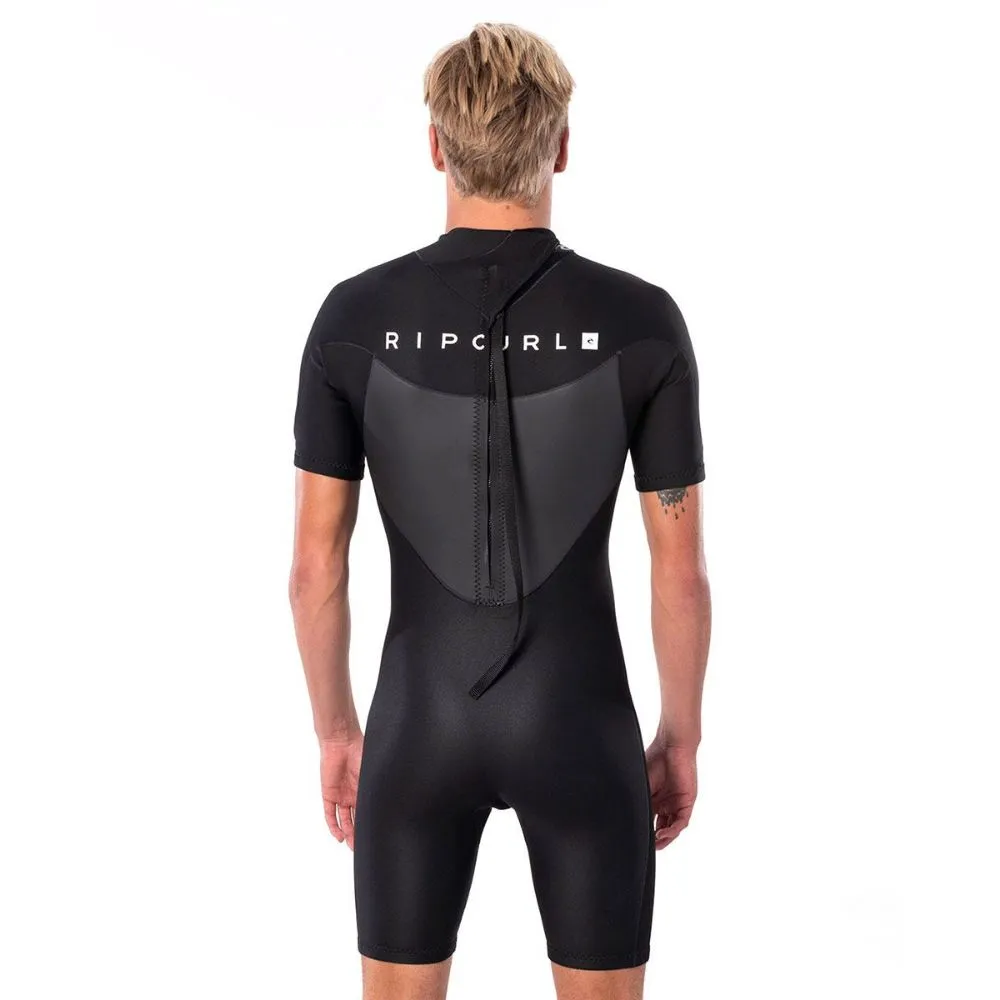 RIP CURL OMEGA 1.5MM BACK ZIP BLACK