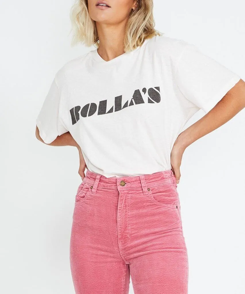Rolla's Logo Tee Soft Pink